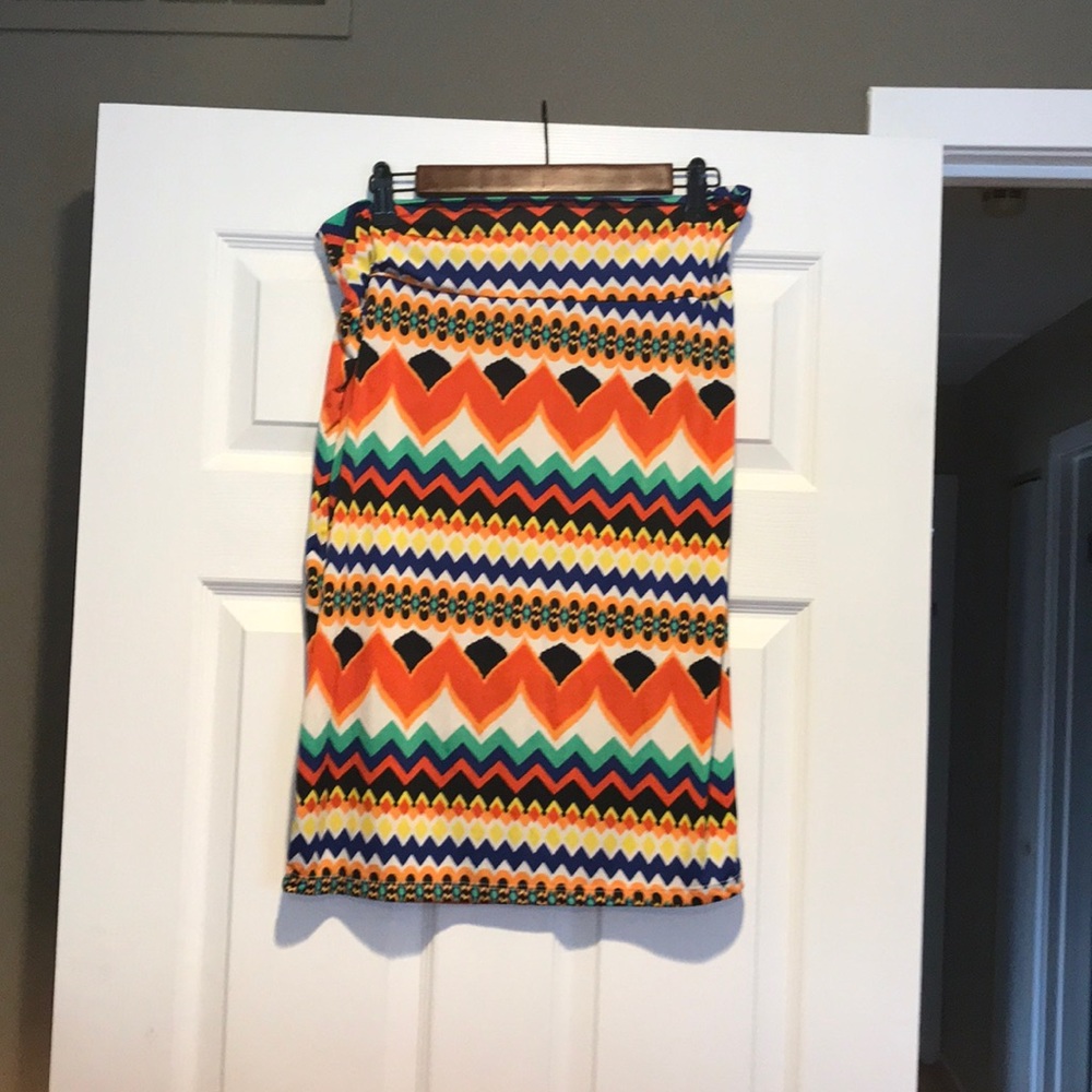 Aztec Print Skirt